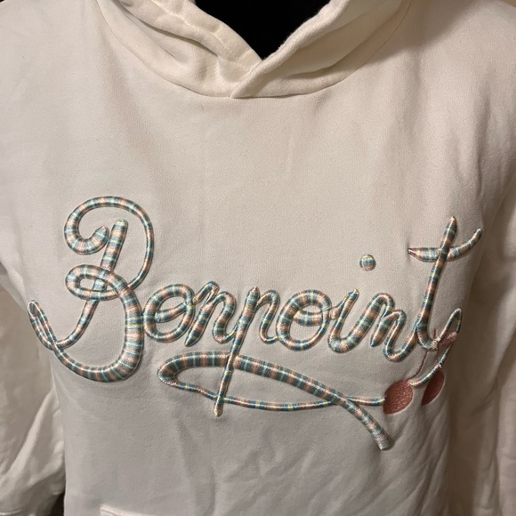 Bonpoint Shirts & Tops | BonpointEmbroidered Logo Hoodie 14 girl - Picture 3 of 8